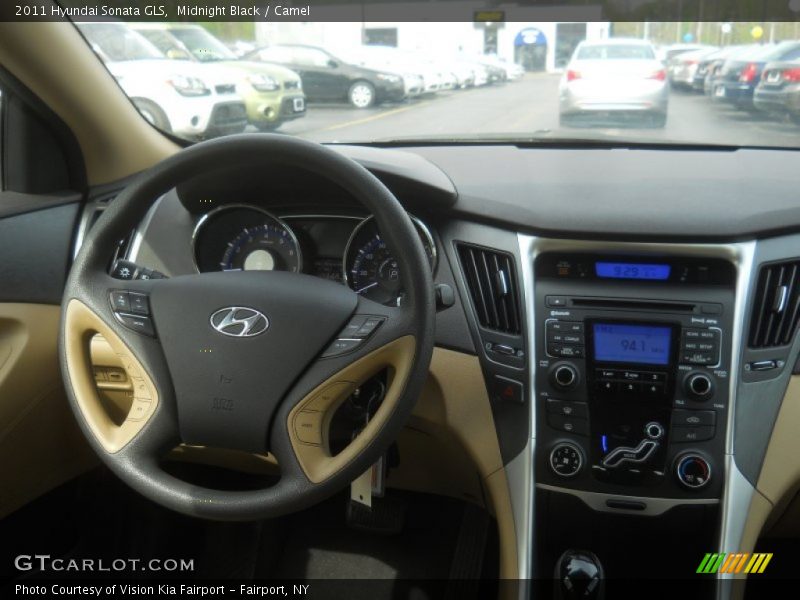 Midnight Black / Camel 2011 Hyundai Sonata GLS