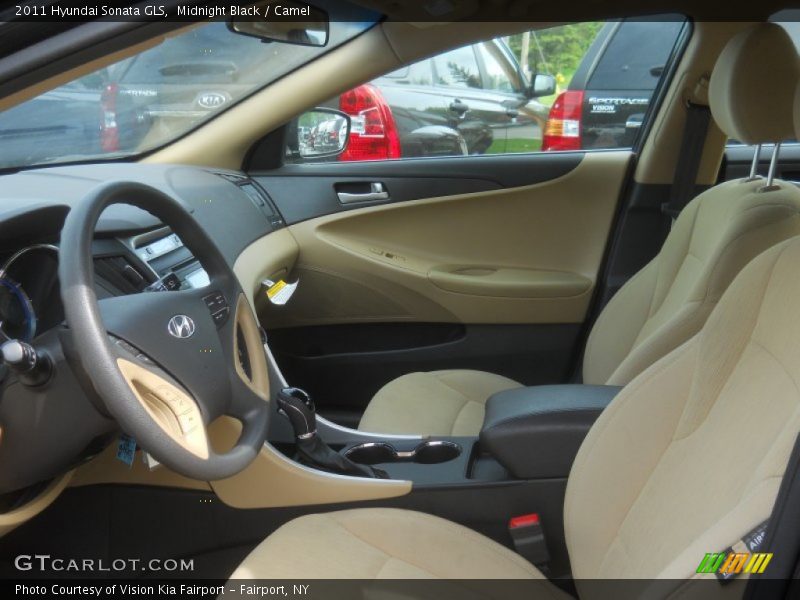 Midnight Black / Camel 2011 Hyundai Sonata GLS