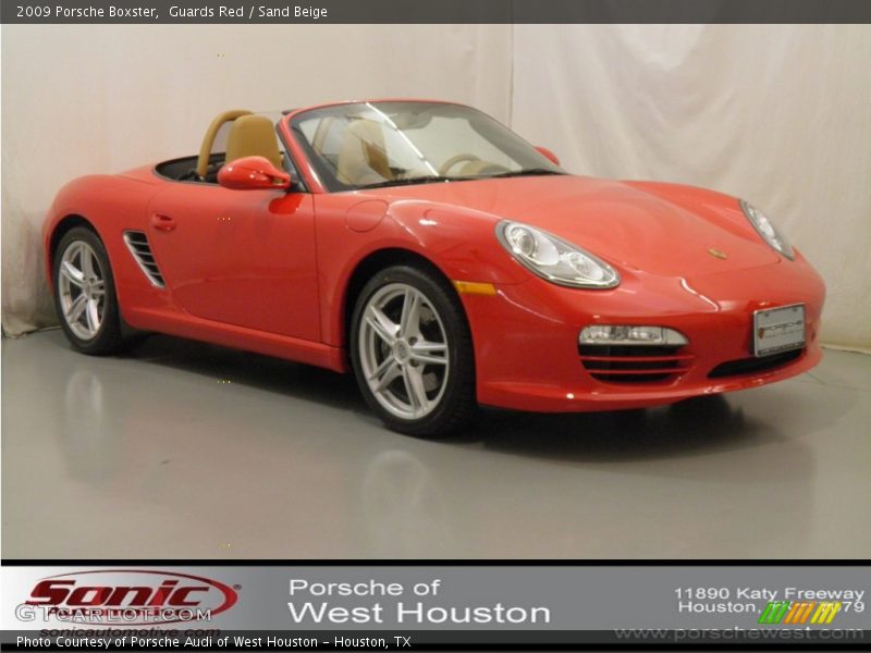 Guards Red / Sand Beige 2009 Porsche Boxster