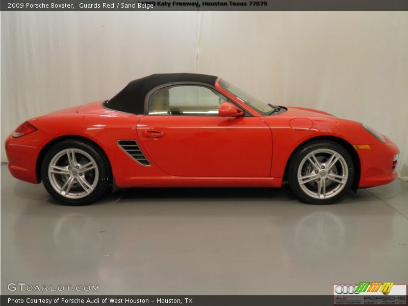 Guards Red / Sand Beige 2009 Porsche Boxster