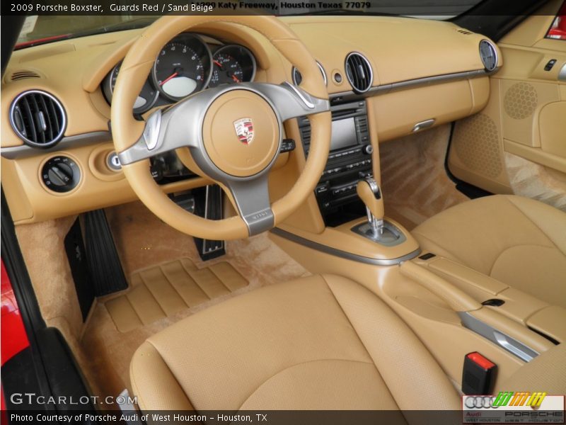 Guards Red / Sand Beige 2009 Porsche Boxster