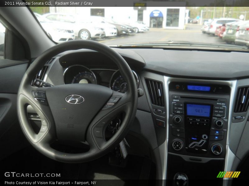 Radiant Silver / Gray 2011 Hyundai Sonata GLS