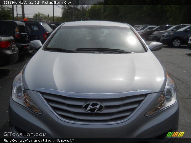 Radiant Silver / Gray 2011 Hyundai Sonata GLS