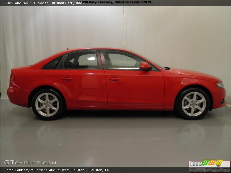 Brilliant Red / Black 2009 Audi A4 2.0T Sedan