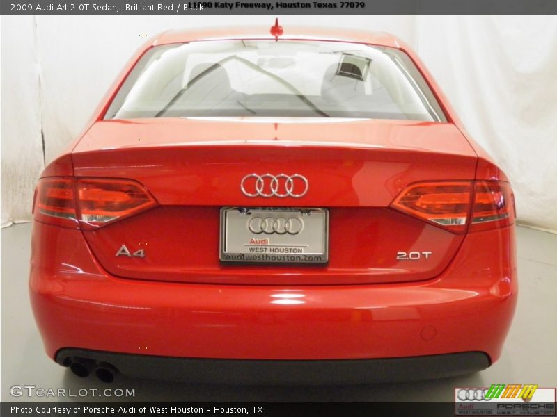 Brilliant Red / Black 2009 Audi A4 2.0T Sedan