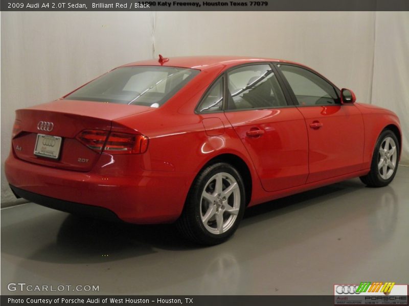 Brilliant Red / Black 2009 Audi A4 2.0T Sedan