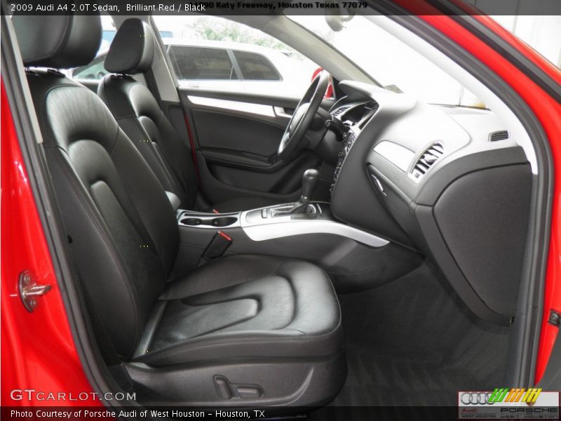 Brilliant Red / Black 2009 Audi A4 2.0T Sedan