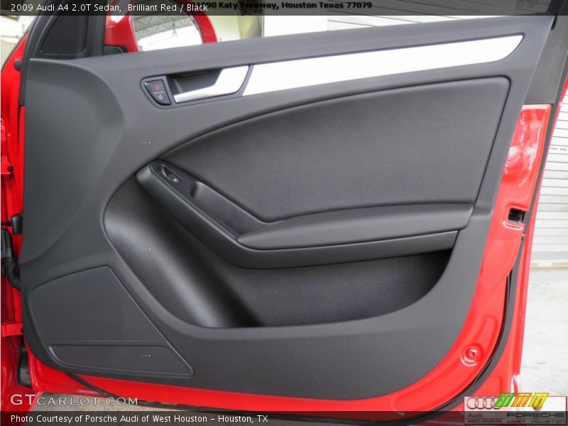 Brilliant Red / Black 2009 Audi A4 2.0T Sedan