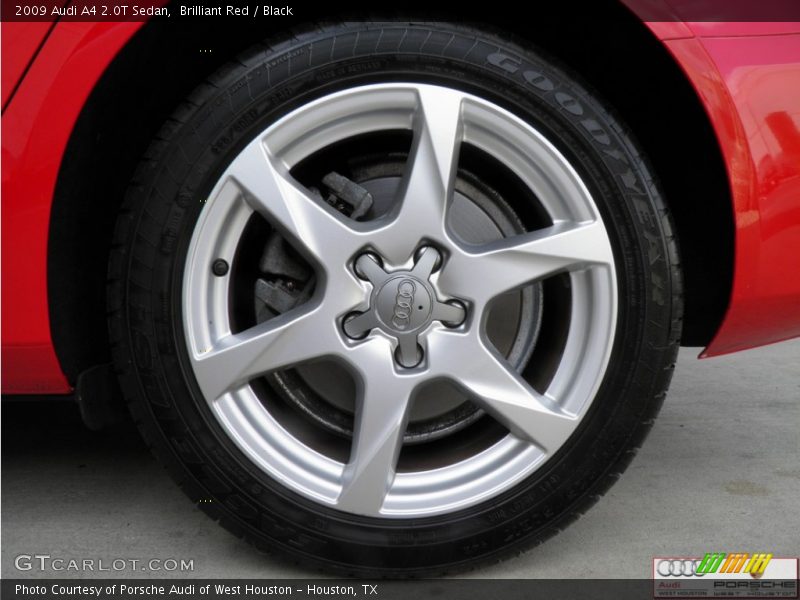 Brilliant Red / Black 2009 Audi A4 2.0T Sedan