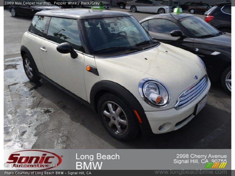 Pepper White / Black/Grey 2009 Mini Cooper Hardtop