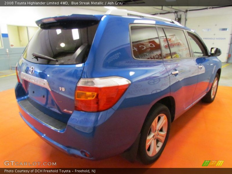 Blue Streak Metallic / Ash Gray 2008 Toyota Highlander Limited 4WD