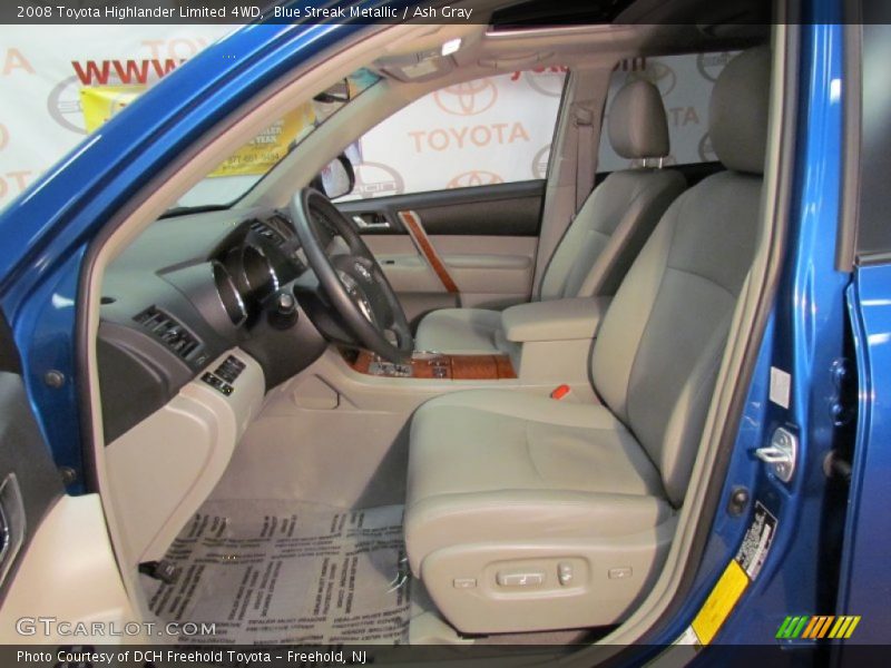 Blue Streak Metallic / Ash Gray 2008 Toyota Highlander Limited 4WD