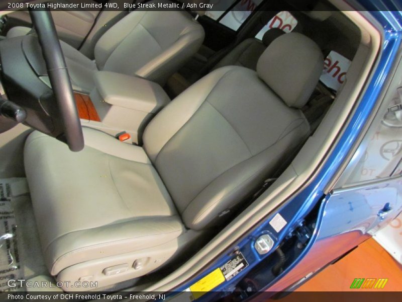 Blue Streak Metallic / Ash Gray 2008 Toyota Highlander Limited 4WD
