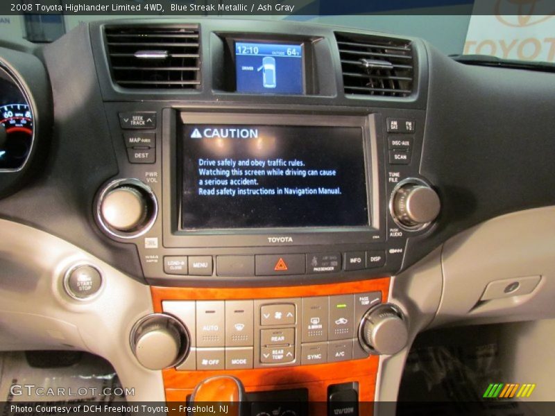 Blue Streak Metallic / Ash Gray 2008 Toyota Highlander Limited 4WD