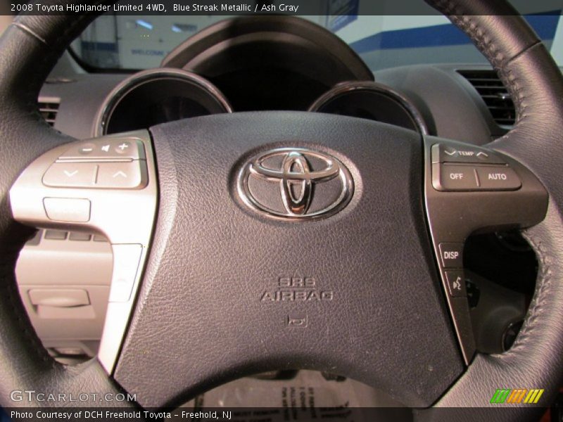 Blue Streak Metallic / Ash Gray 2008 Toyota Highlander Limited 4WD