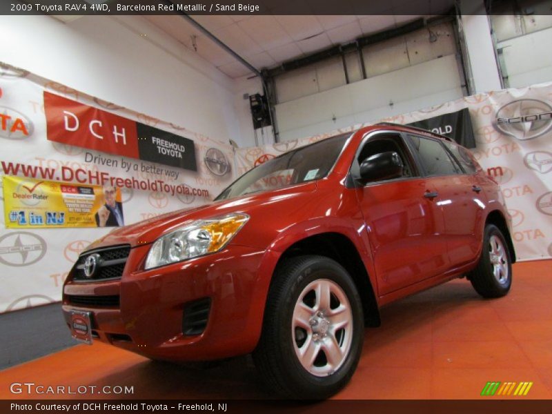 Barcelona Red Metallic / Sand Beige 2009 Toyota RAV4 4WD