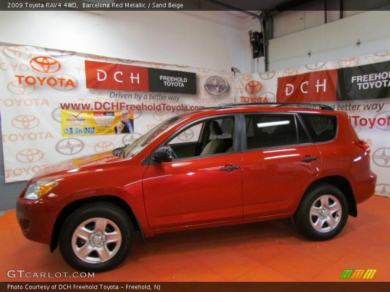 Barcelona Red Metallic / Sand Beige 2009 Toyota RAV4 4WD