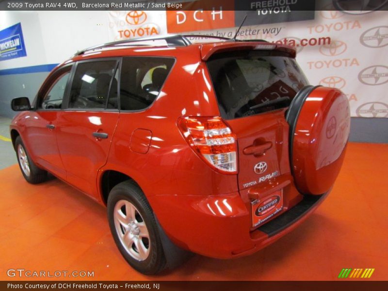 Barcelona Red Metallic / Sand Beige 2009 Toyota RAV4 4WD