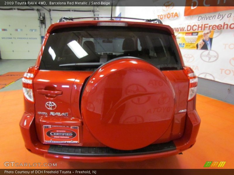 Barcelona Red Metallic / Sand Beige 2009 Toyota RAV4 4WD