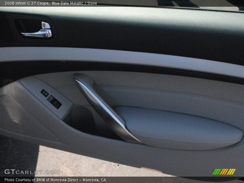 Blue Slate Metallic / Stone 2008 Infiniti G 37 Coupe