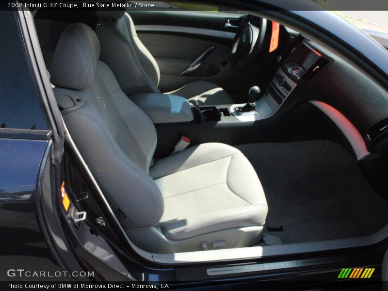Blue Slate Metallic / Stone 2008 Infiniti G 37 Coupe