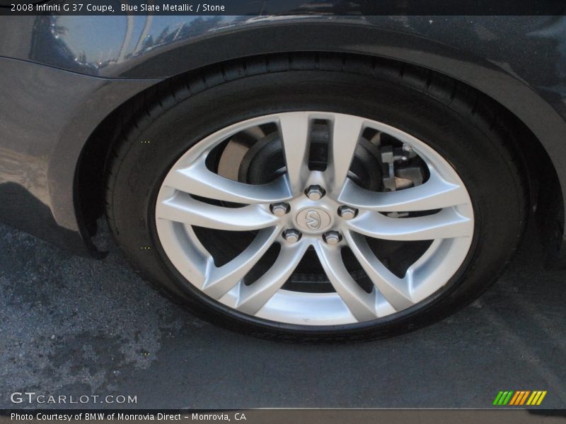 Blue Slate Metallic / Stone 2008 Infiniti G 37 Coupe