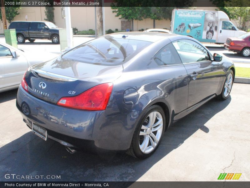 Blue Slate Metallic / Stone 2008 Infiniti G 37 Coupe