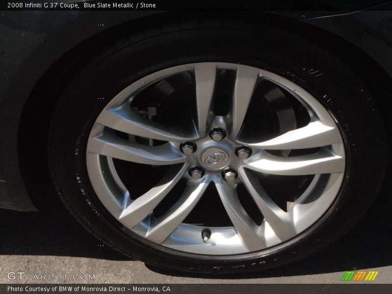 Blue Slate Metallic / Stone 2008 Infiniti G 37 Coupe