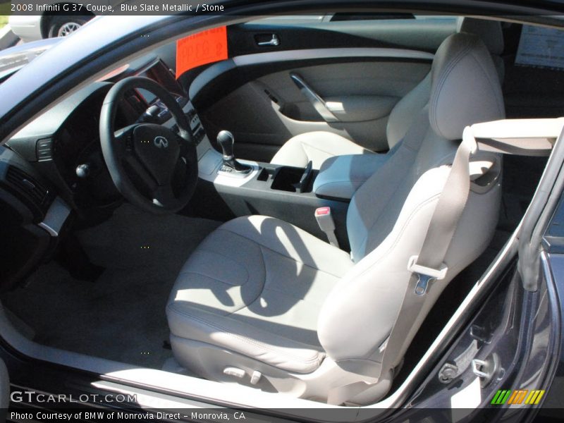 Blue Slate Metallic / Stone 2008 Infiniti G 37 Coupe