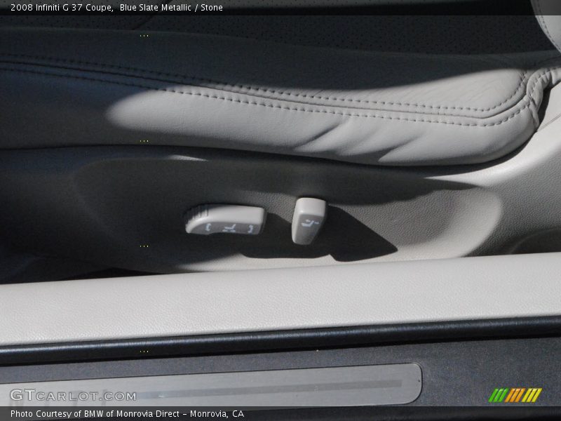 Blue Slate Metallic / Stone 2008 Infiniti G 37 Coupe