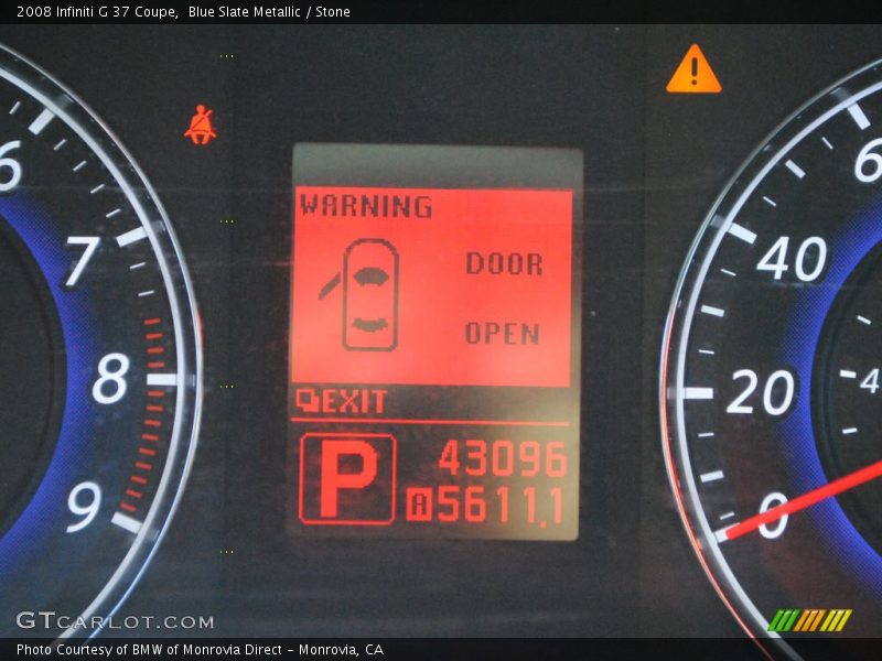 Blue Slate Metallic / Stone 2008 Infiniti G 37 Coupe