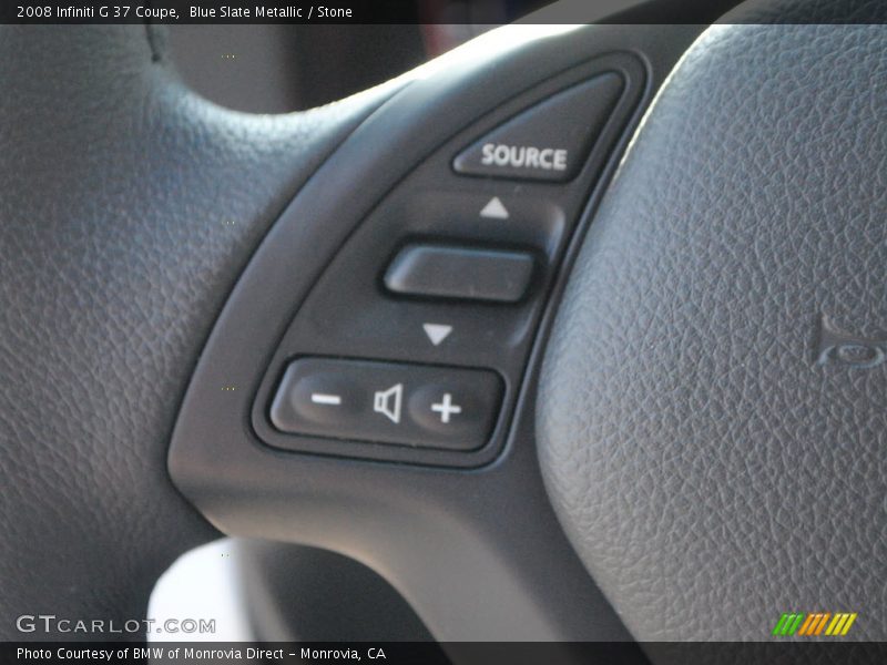 Blue Slate Metallic / Stone 2008 Infiniti G 37 Coupe