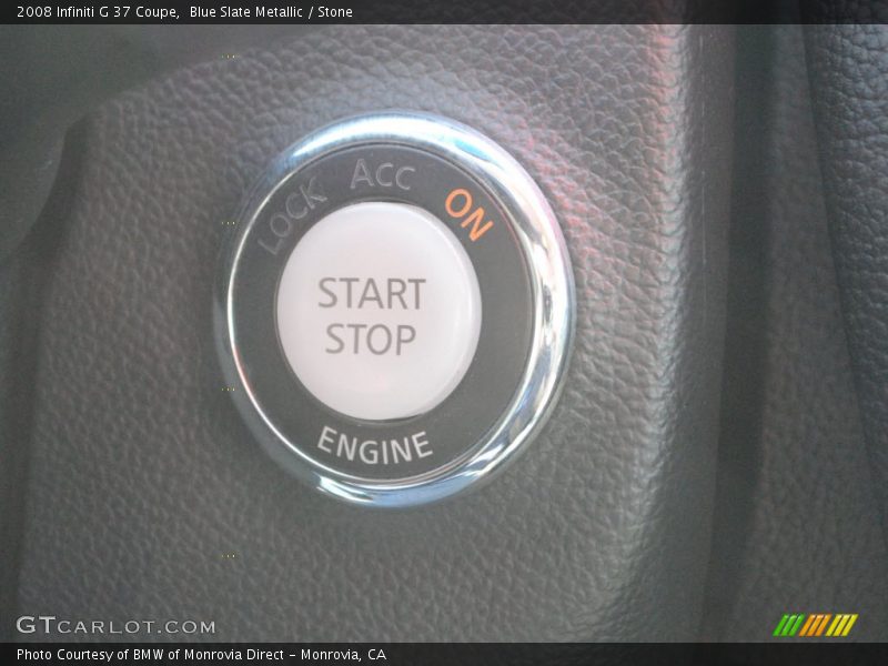 Blue Slate Metallic / Stone 2008 Infiniti G 37 Coupe