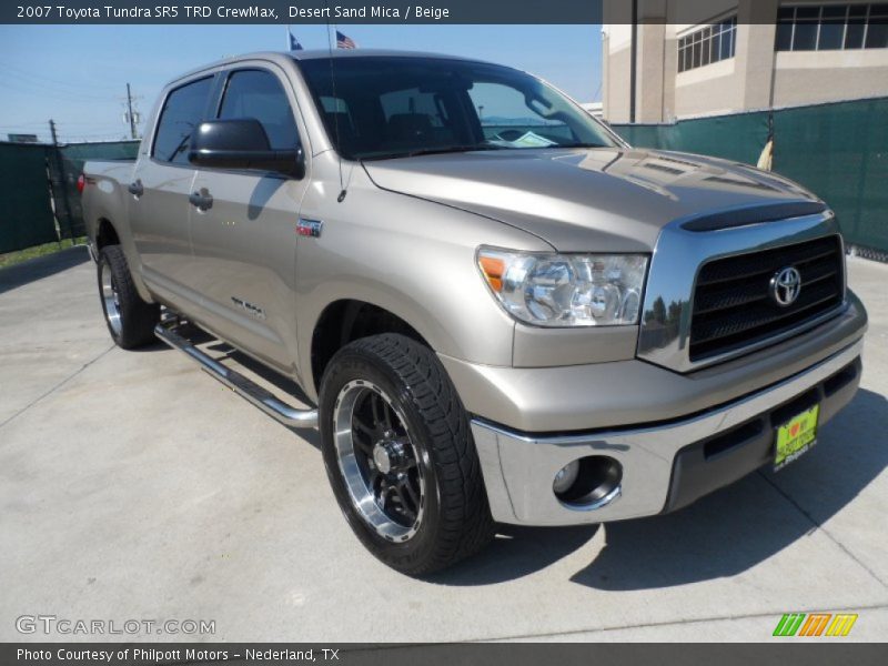 Desert Sand Mica / Beige 2007 Toyota Tundra SR5 TRD CrewMax