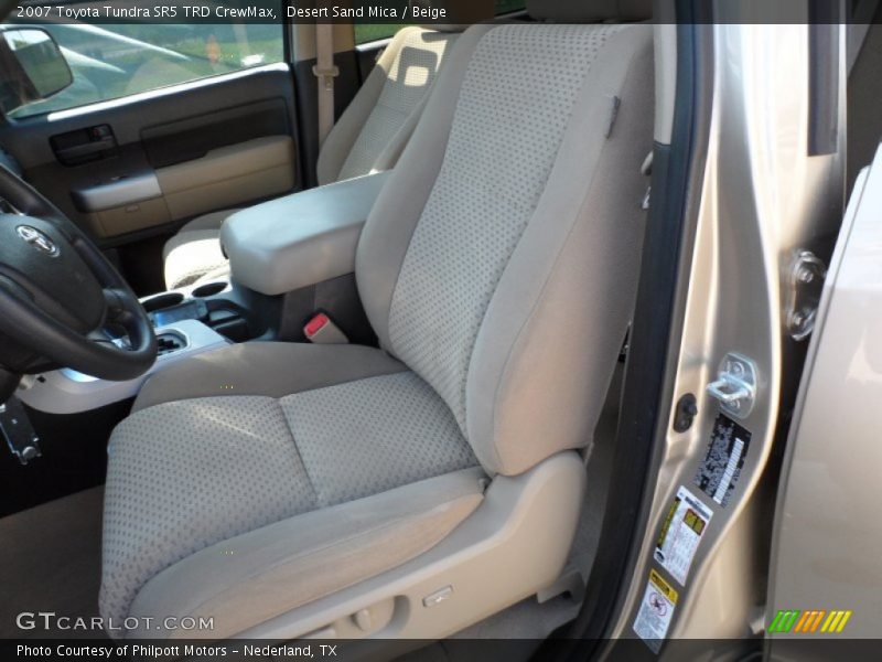 Desert Sand Mica / Beige 2007 Toyota Tundra SR5 TRD CrewMax