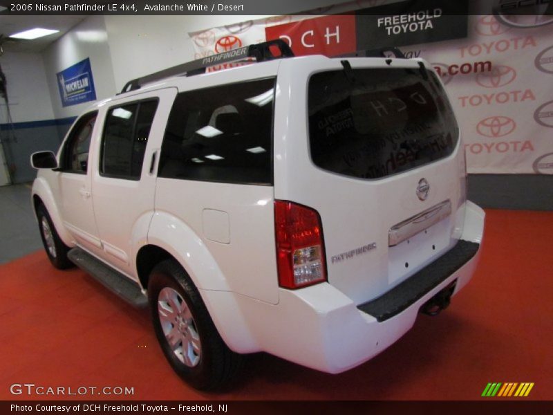 Avalanche White / Desert 2006 Nissan Pathfinder LE 4x4