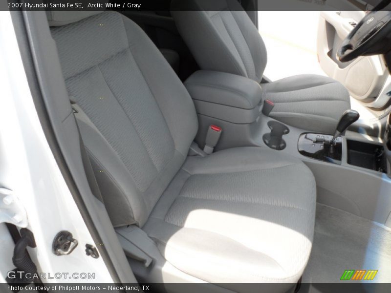 Arctic White / Gray 2007 Hyundai Santa Fe SE
