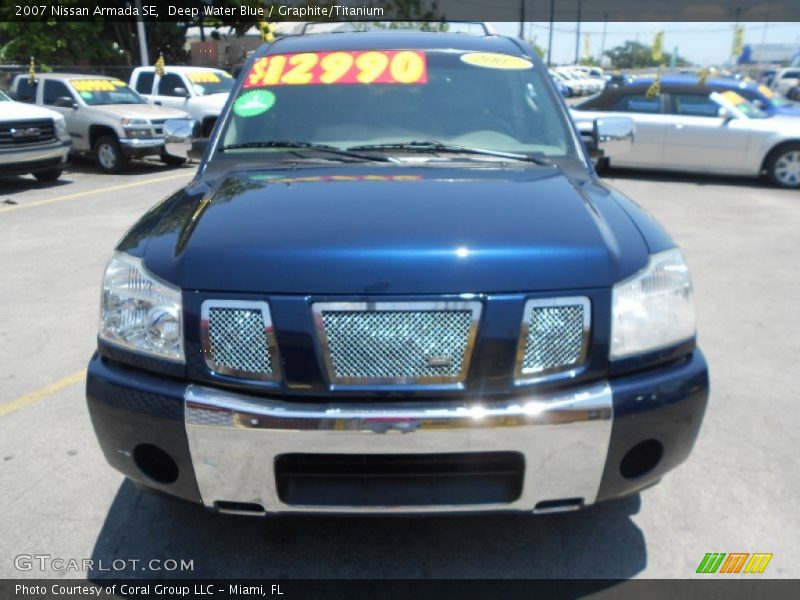 Deep Water Blue / Graphite/Titanium 2007 Nissan Armada SE