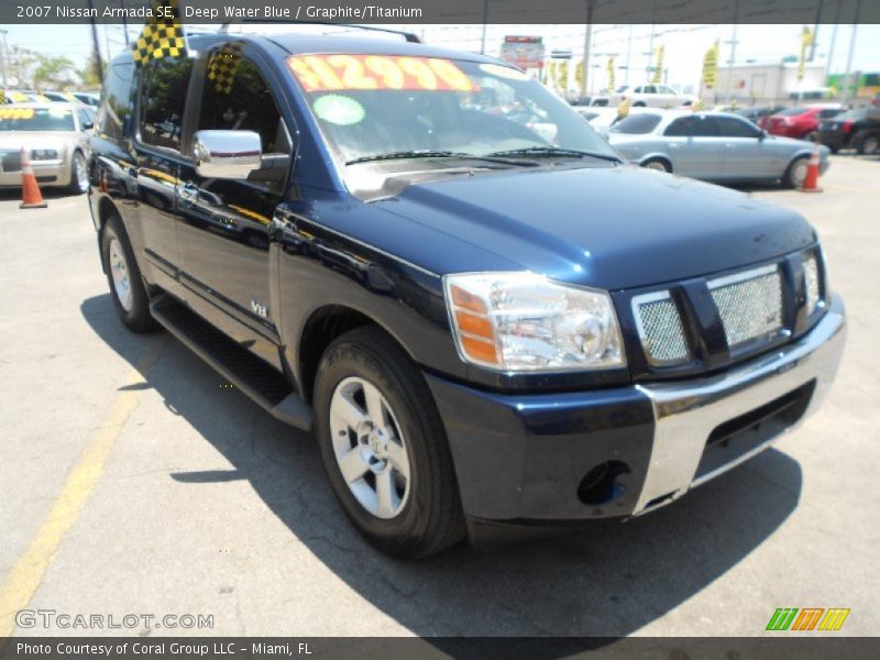 Deep Water Blue / Graphite/Titanium 2007 Nissan Armada SE