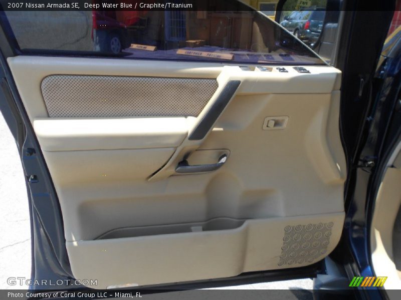 Deep Water Blue / Graphite/Titanium 2007 Nissan Armada SE