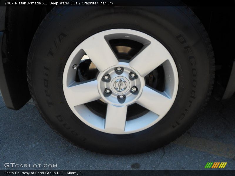 Deep Water Blue / Graphite/Titanium 2007 Nissan Armada SE