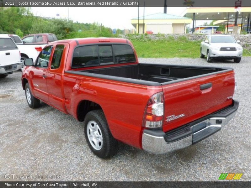 Barcelona Red Metallic / Graphite 2012 Toyota Tacoma SR5 Access Cab