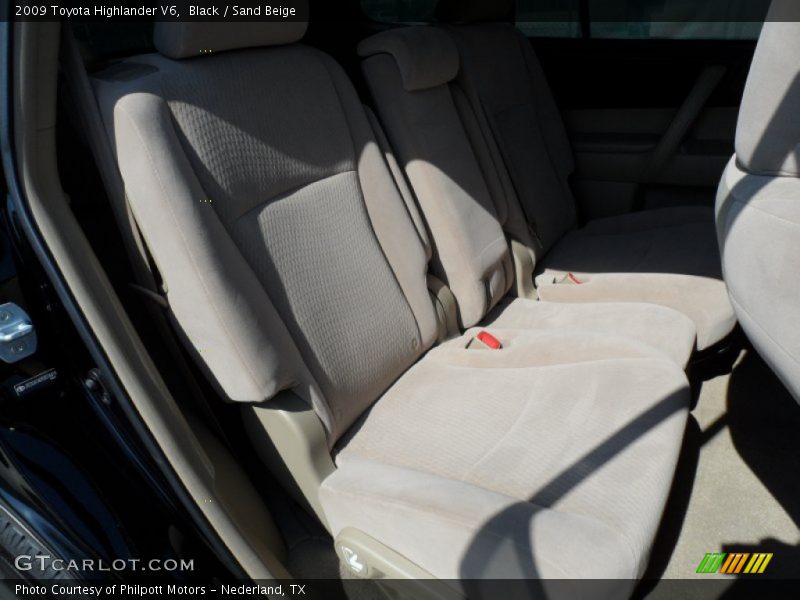 Black / Sand Beige 2009 Toyota Highlander V6