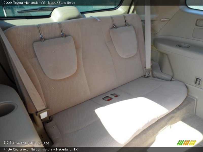 Black / Sand Beige 2009 Toyota Highlander V6