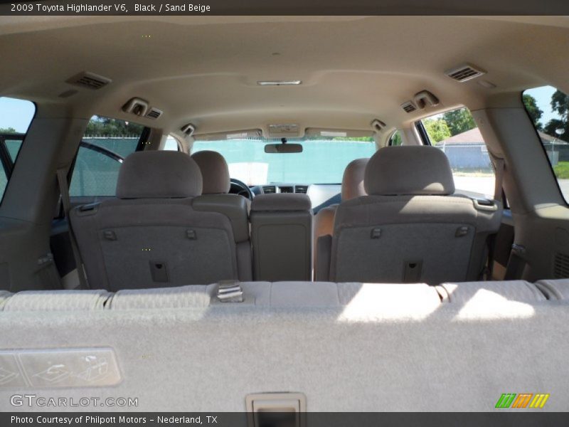 Black / Sand Beige 2009 Toyota Highlander V6