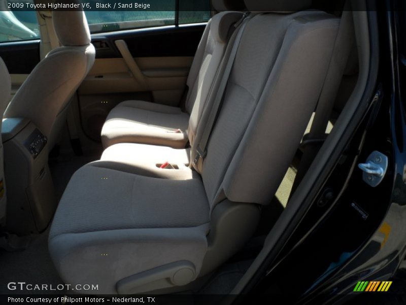 Black / Sand Beige 2009 Toyota Highlander V6