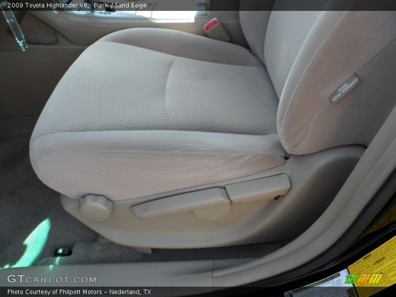 Black / Sand Beige 2009 Toyota Highlander V6