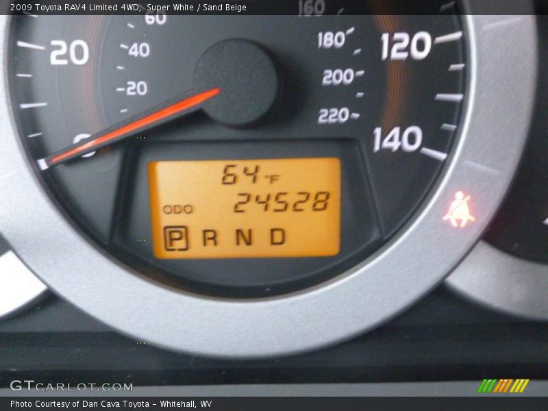 Super White / Sand Beige 2009 Toyota RAV4 Limited 4WD