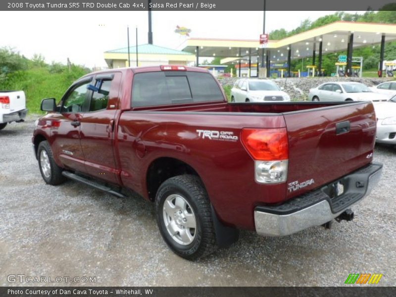 Salsa Red Pearl / Beige 2008 Toyota Tundra SR5 TRD Double Cab 4x4