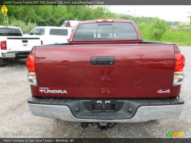 Salsa Red Pearl / Beige 2008 Toyota Tundra SR5 TRD Double Cab 4x4